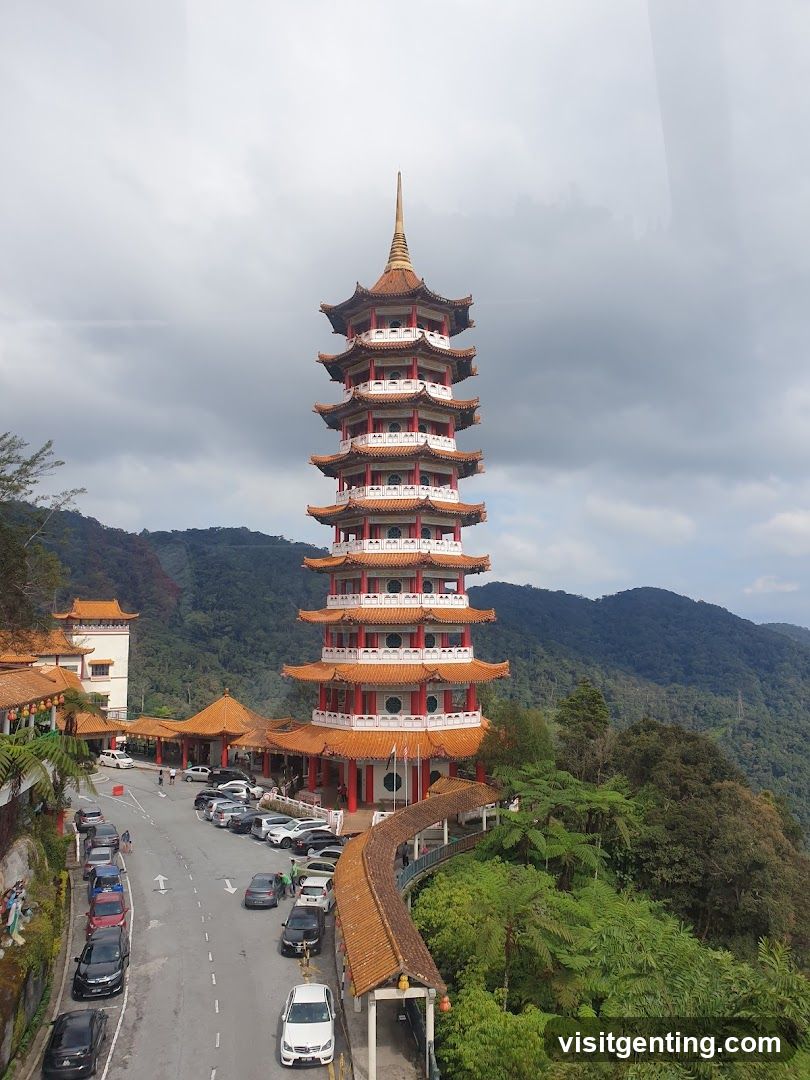 Tropical Hillside Temple Complex