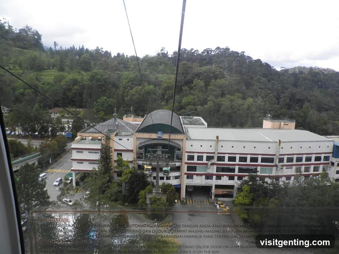 Cable Car View of Mountain Station Building