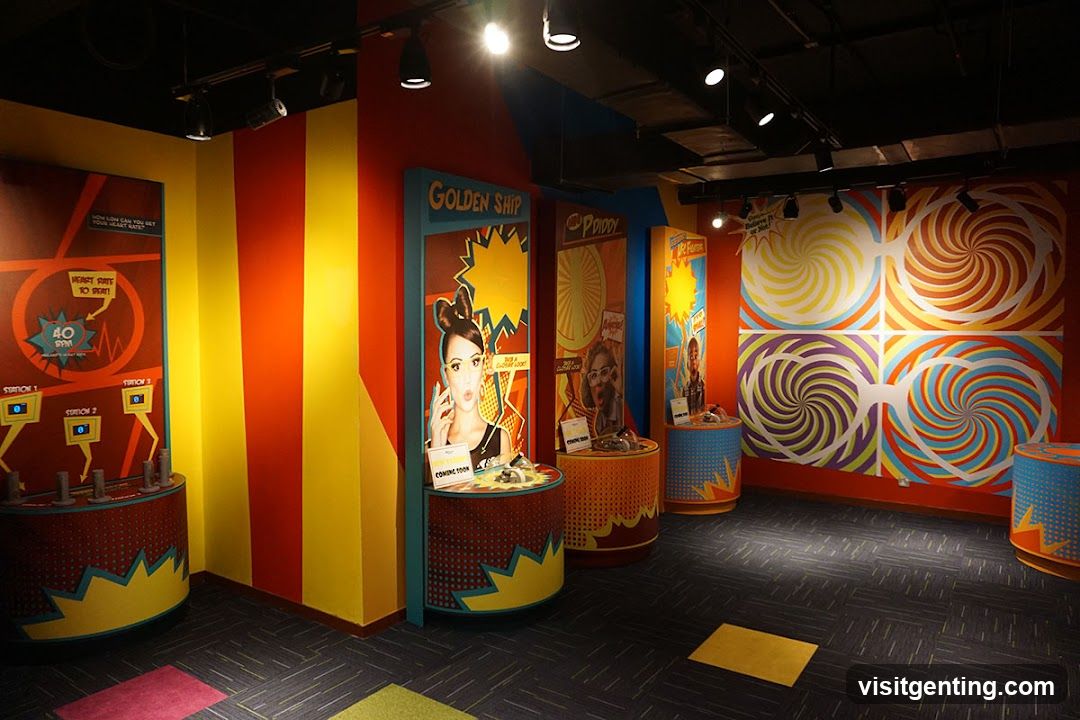 Interior of a themed entertainment space