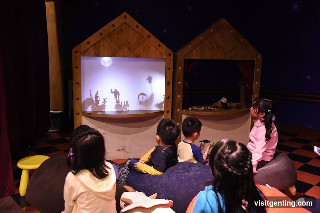 Children watching shadow play