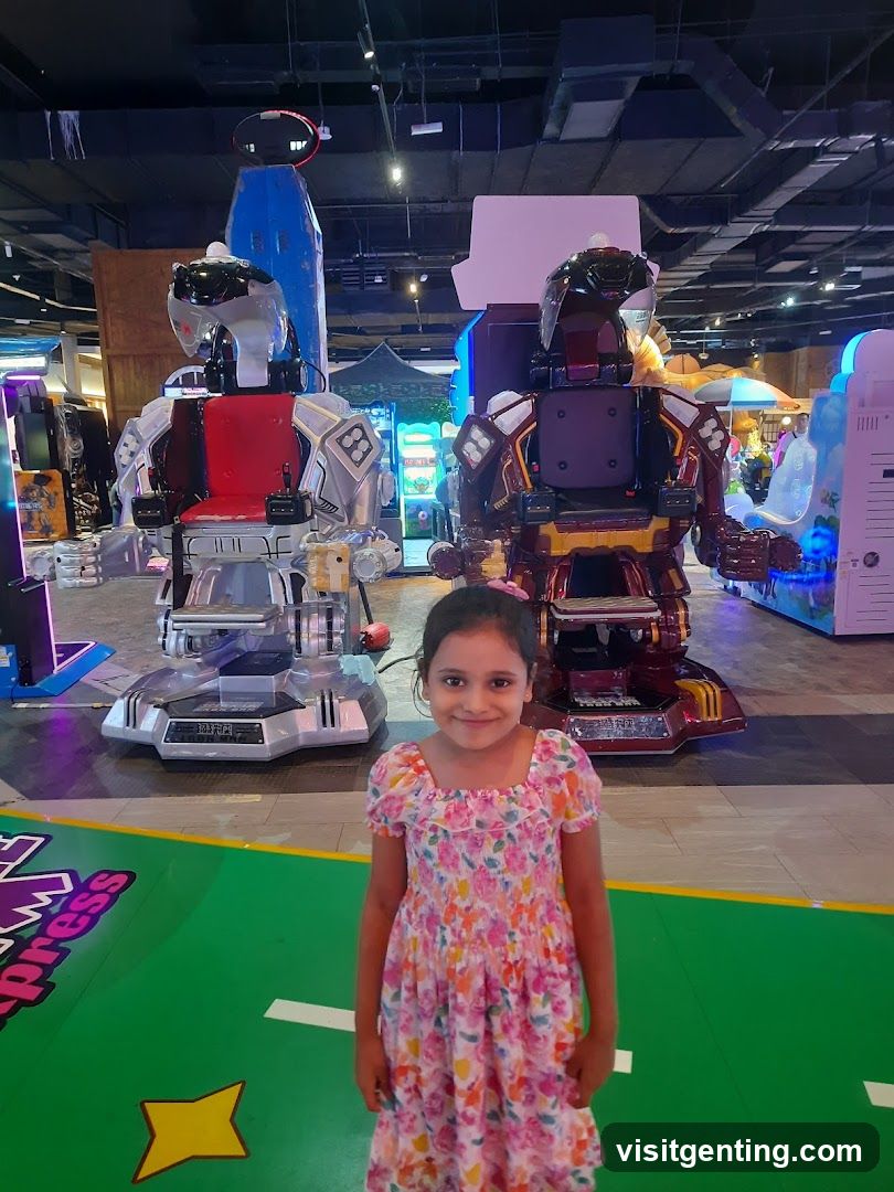 Child in arcade