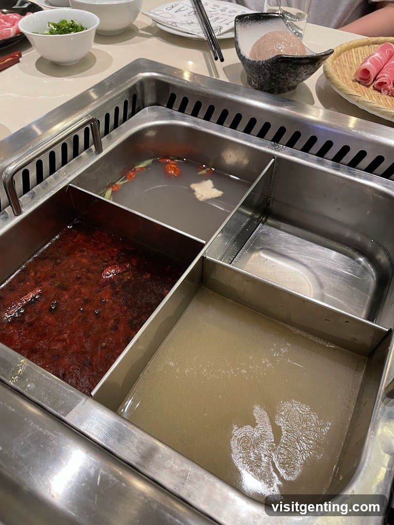Hot Pot Dining Setup