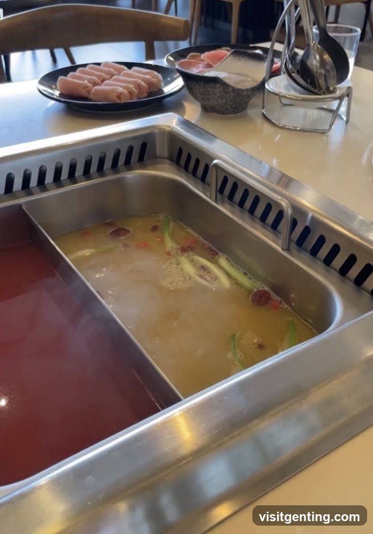 Hot Pot Dining Setup
