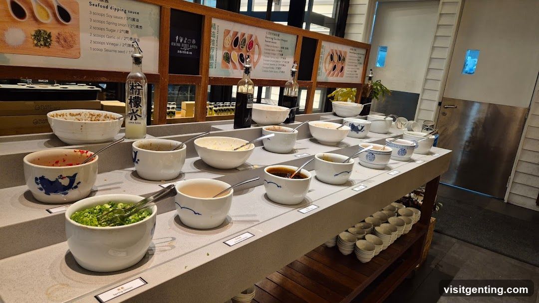 Seafood Dipping Sauce Station