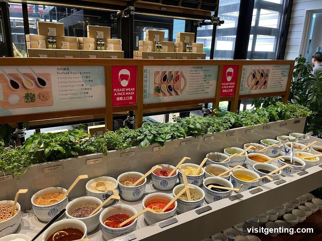 Seafood Dipping Sauce Station