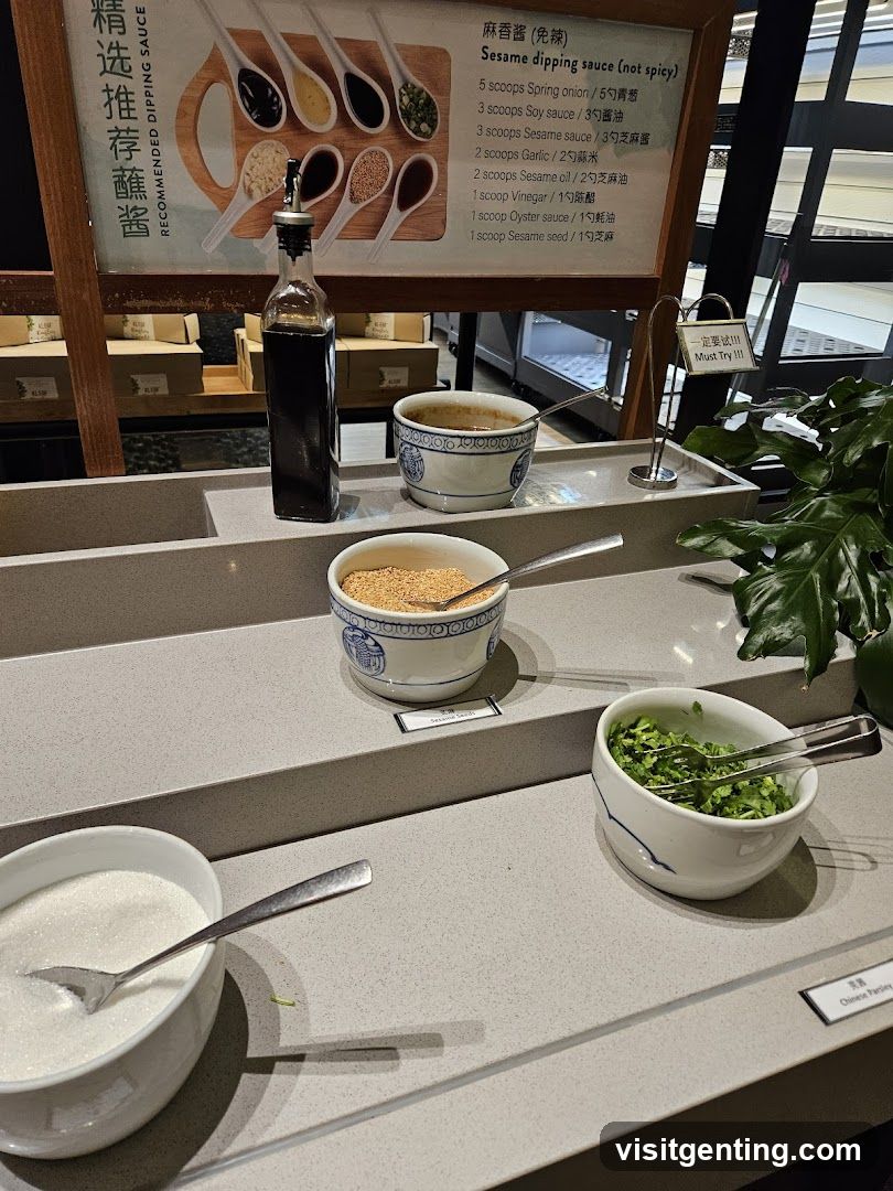 Dipping Sauce Station