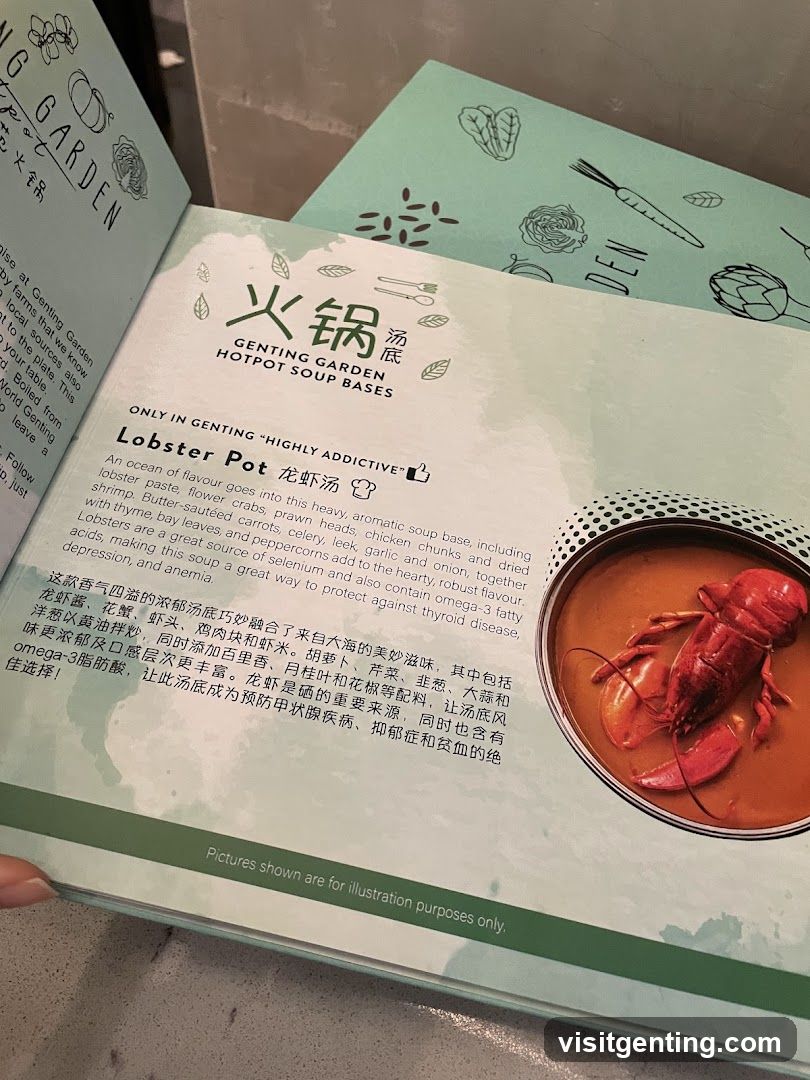 Genting Garden Menu Page