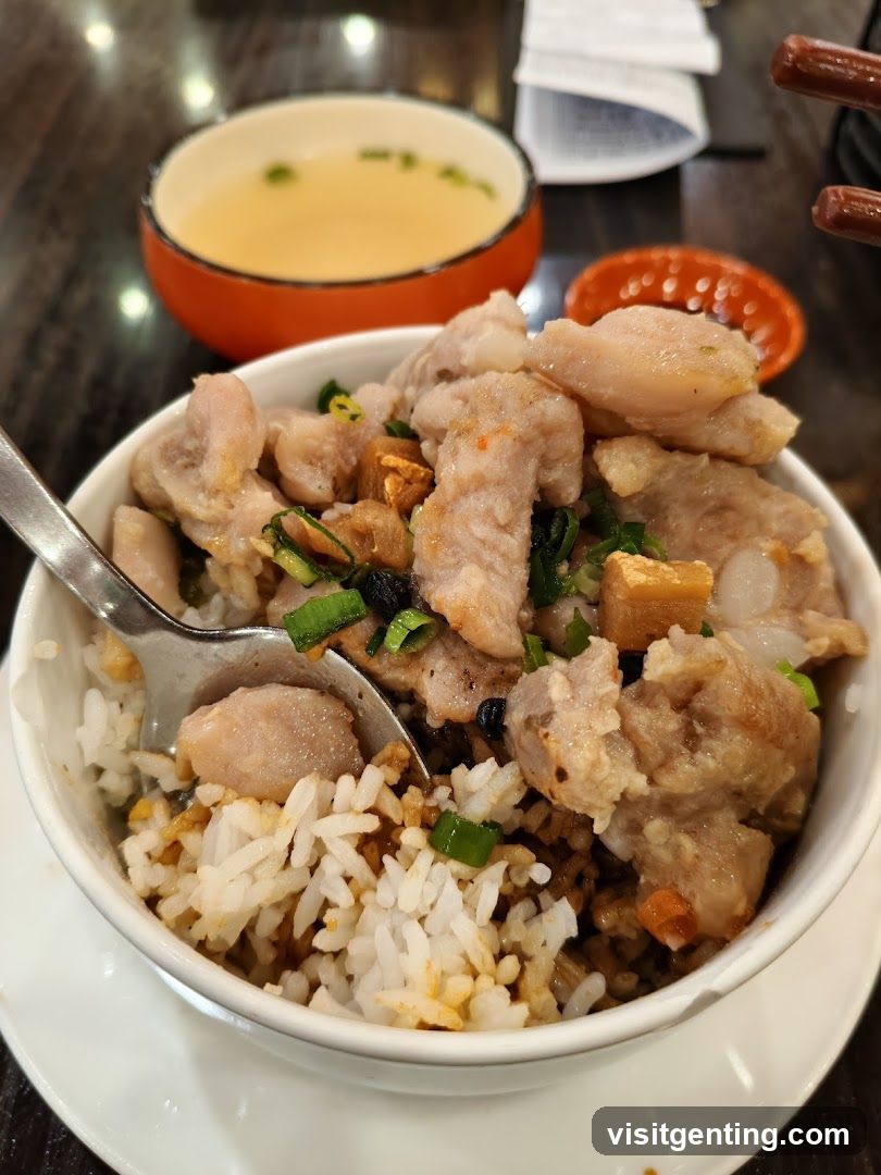 Dinner dish at restaurant