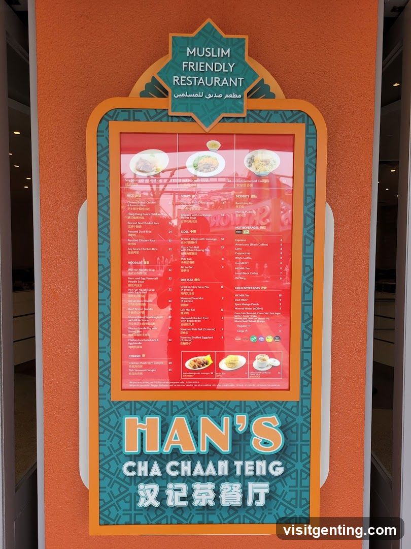 Han's Cha Chaan Teng Menu Board