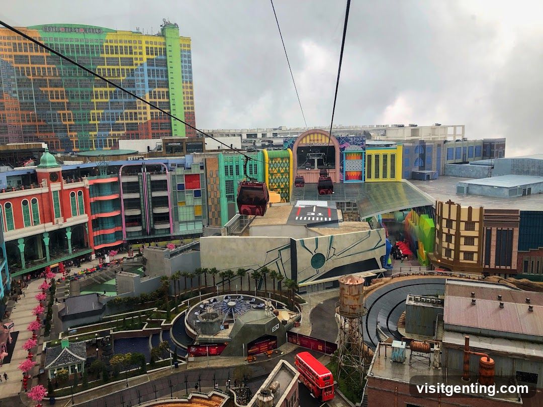 Aerial View of Theme Park Complex