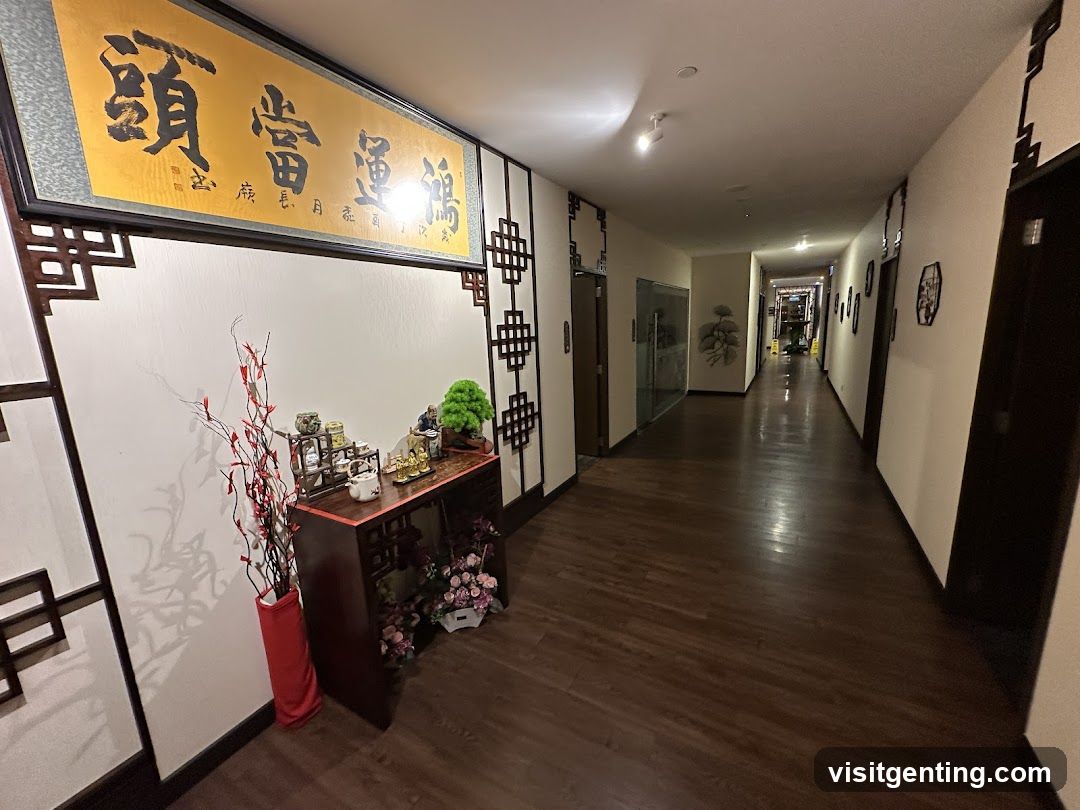 Interior hallway of a business