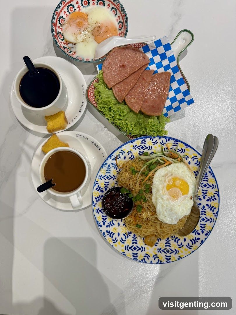 Tabletop Breakfast Spread