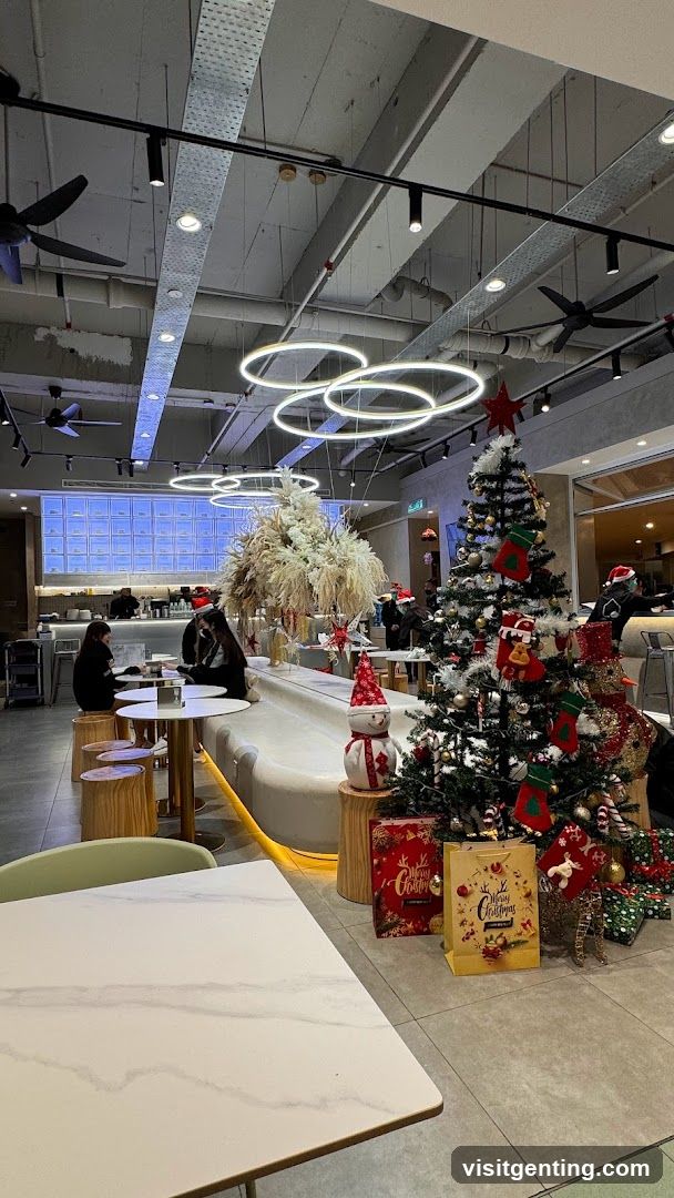 Interior Christmas Decorated Space