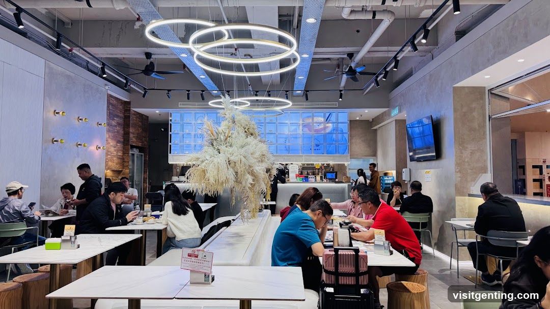 Interior of a modern café or restaurant