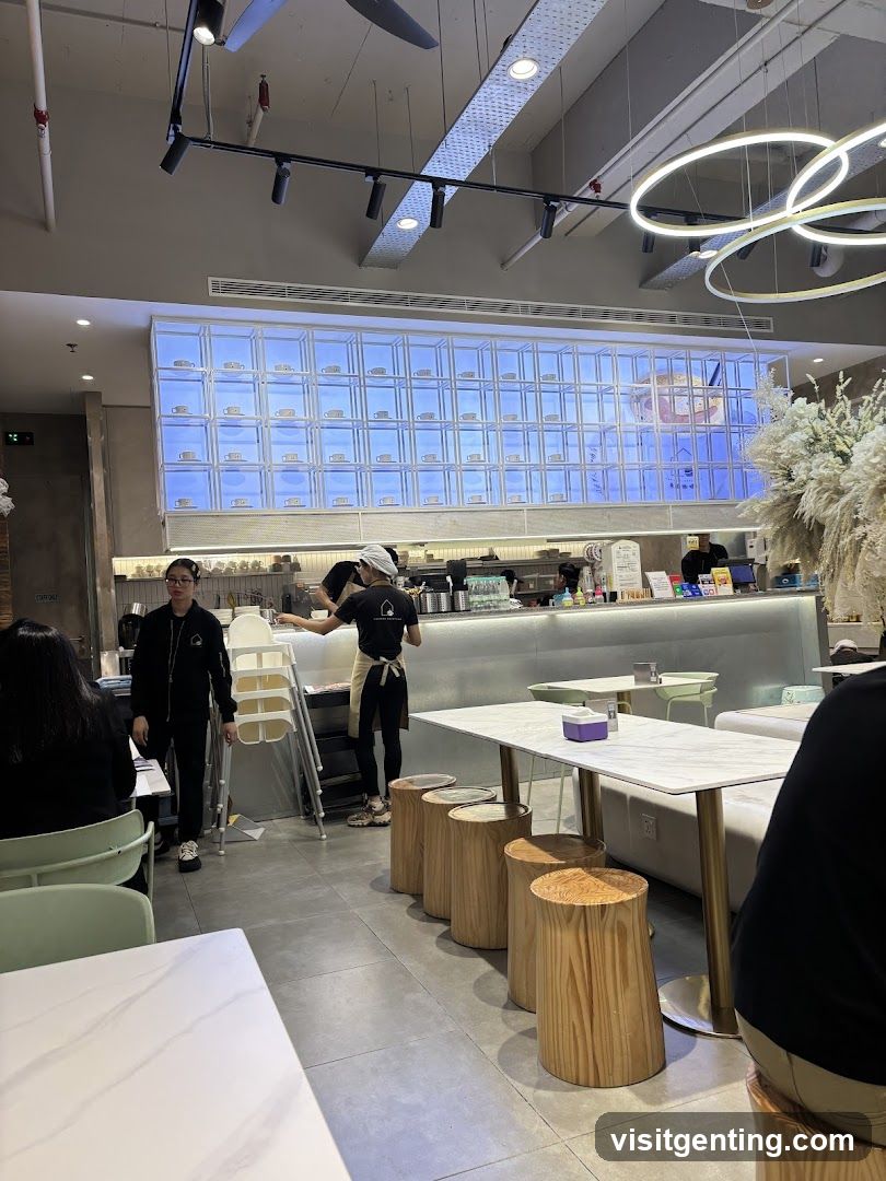 Interior of a café
