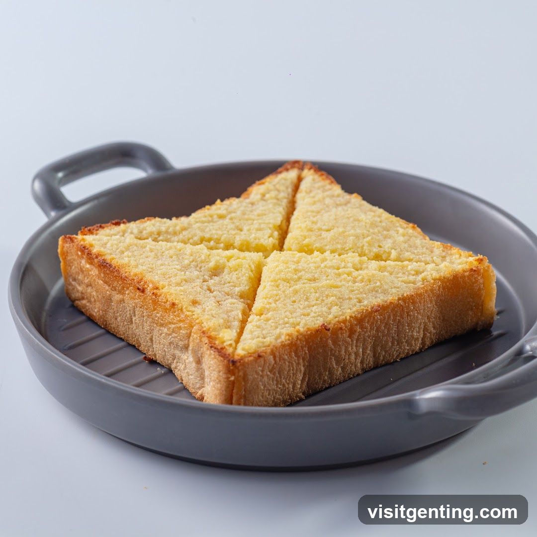 Toasted Bread on Plate