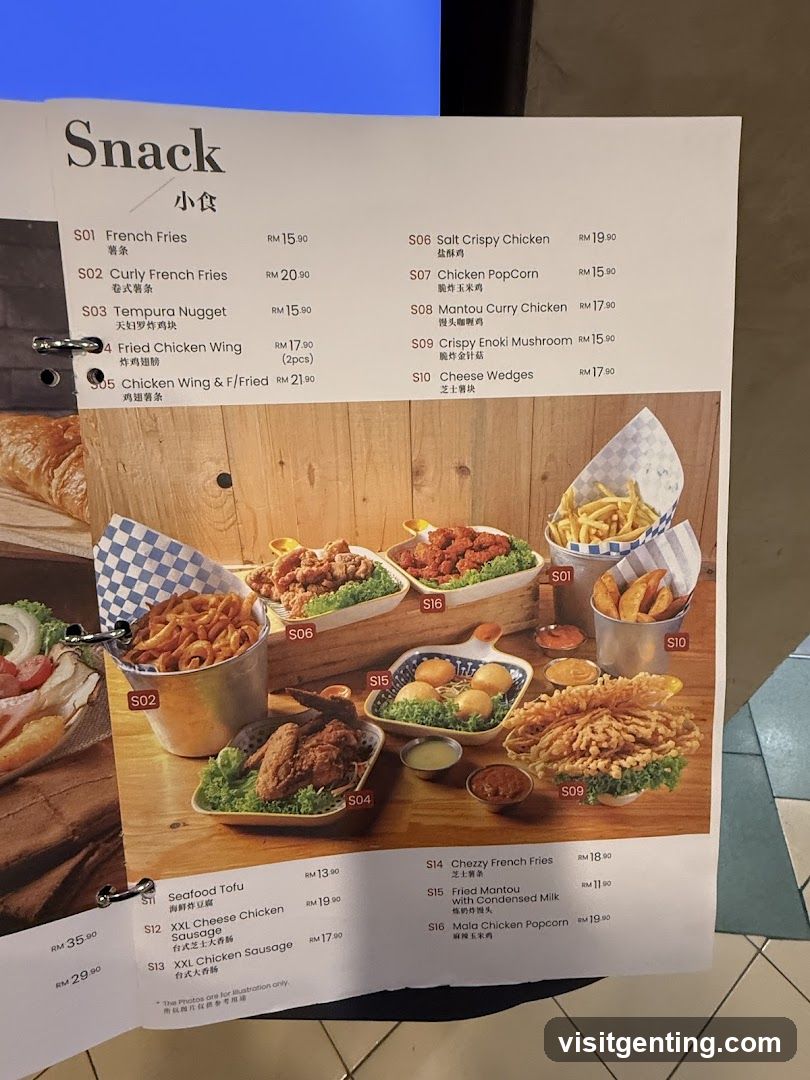 Snack Menu