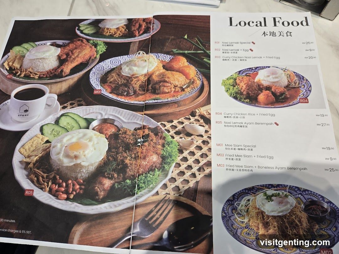 Local Food Menu
