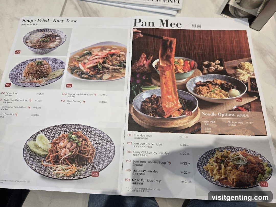 Restaurant Menu Page
