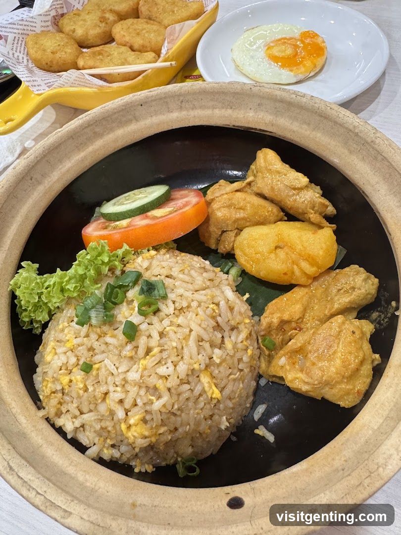 Food served in a clay bowl