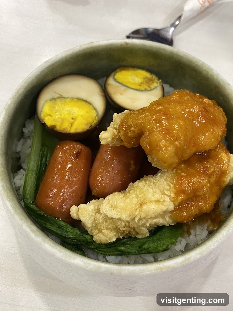 Rice bowl with toppings