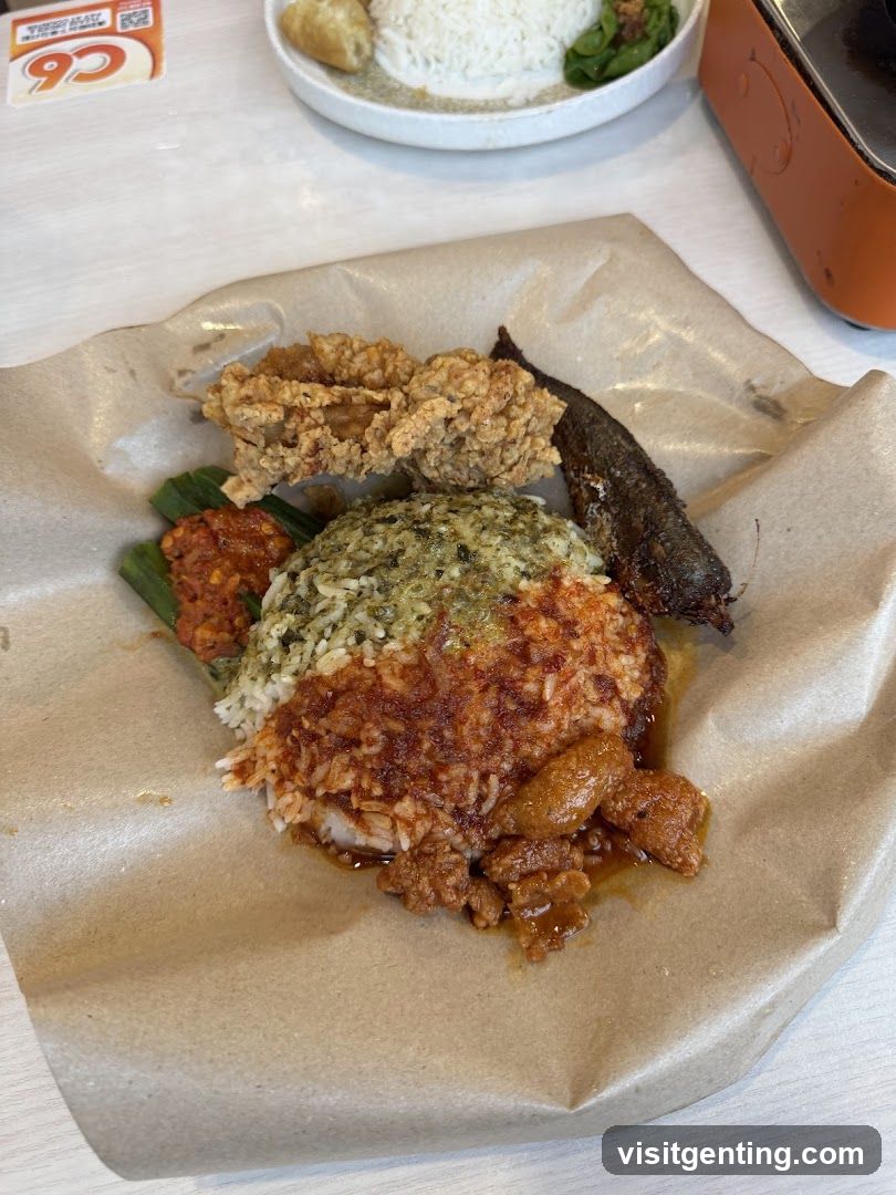 Food served on paper wrapper