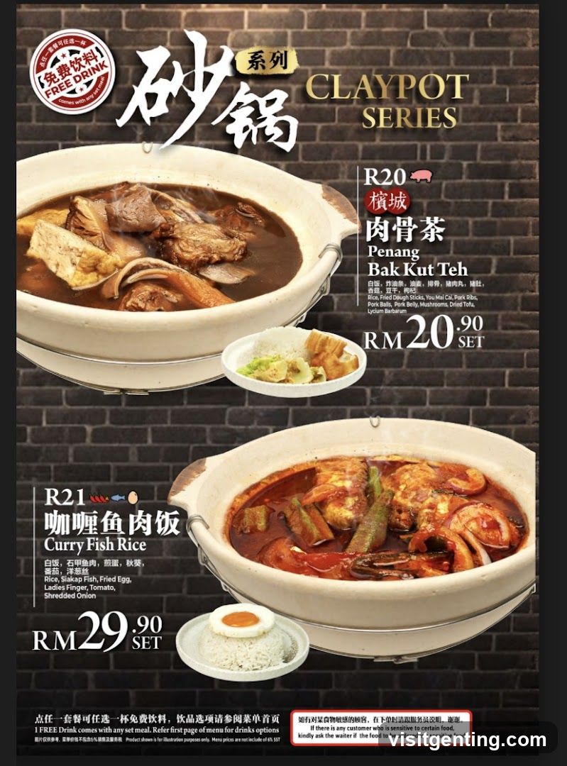 Claypot Series Menu