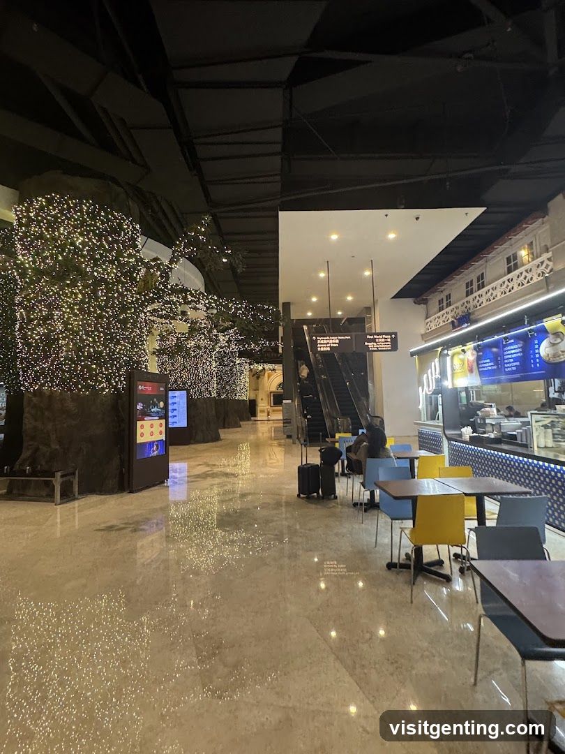 Interior of a shopping or transit hub