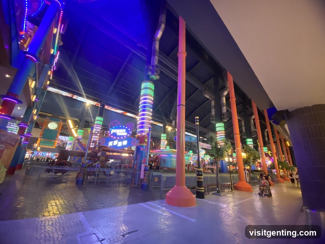 Indoor amusement park area