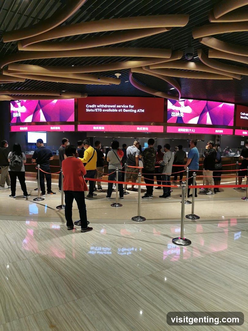 Interior of a casino or gaming center