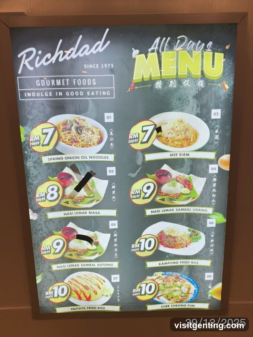 Richdad All Days Menu