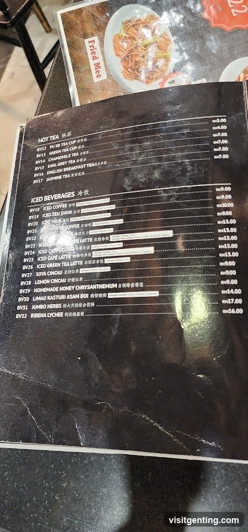 Restaurant Menu