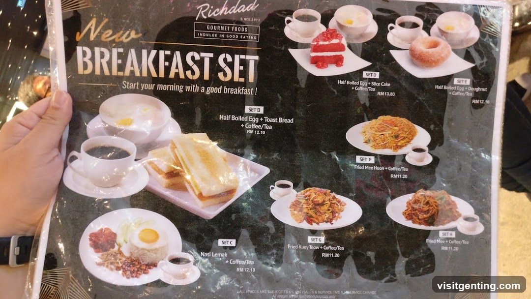 Richdad New Breakfast Set Menu