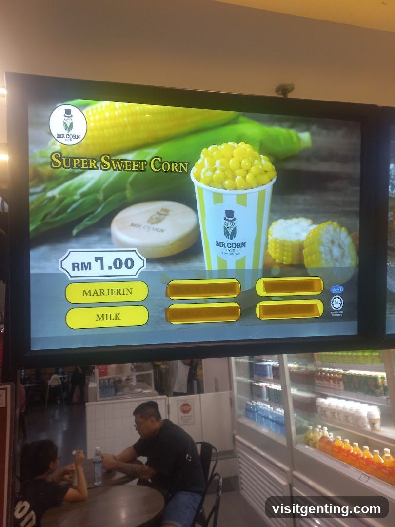 Mr Corn Super Sweet Corn Menu