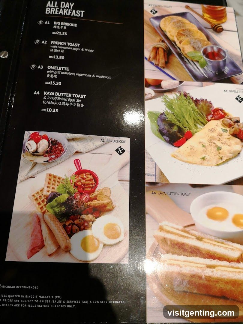 All Day Breakfast Menu