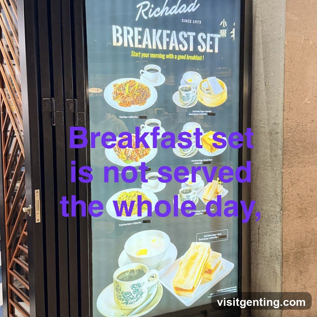 Breakfast Set Advertisement