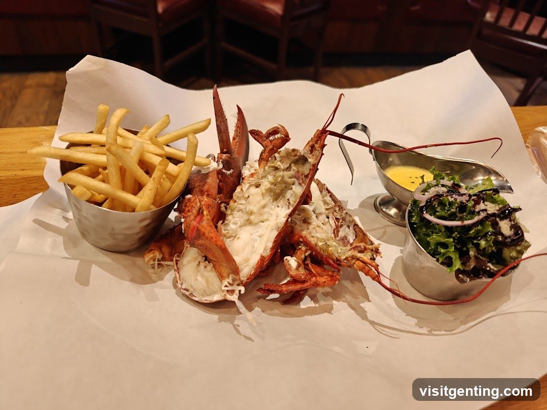 Lobster dish with sides