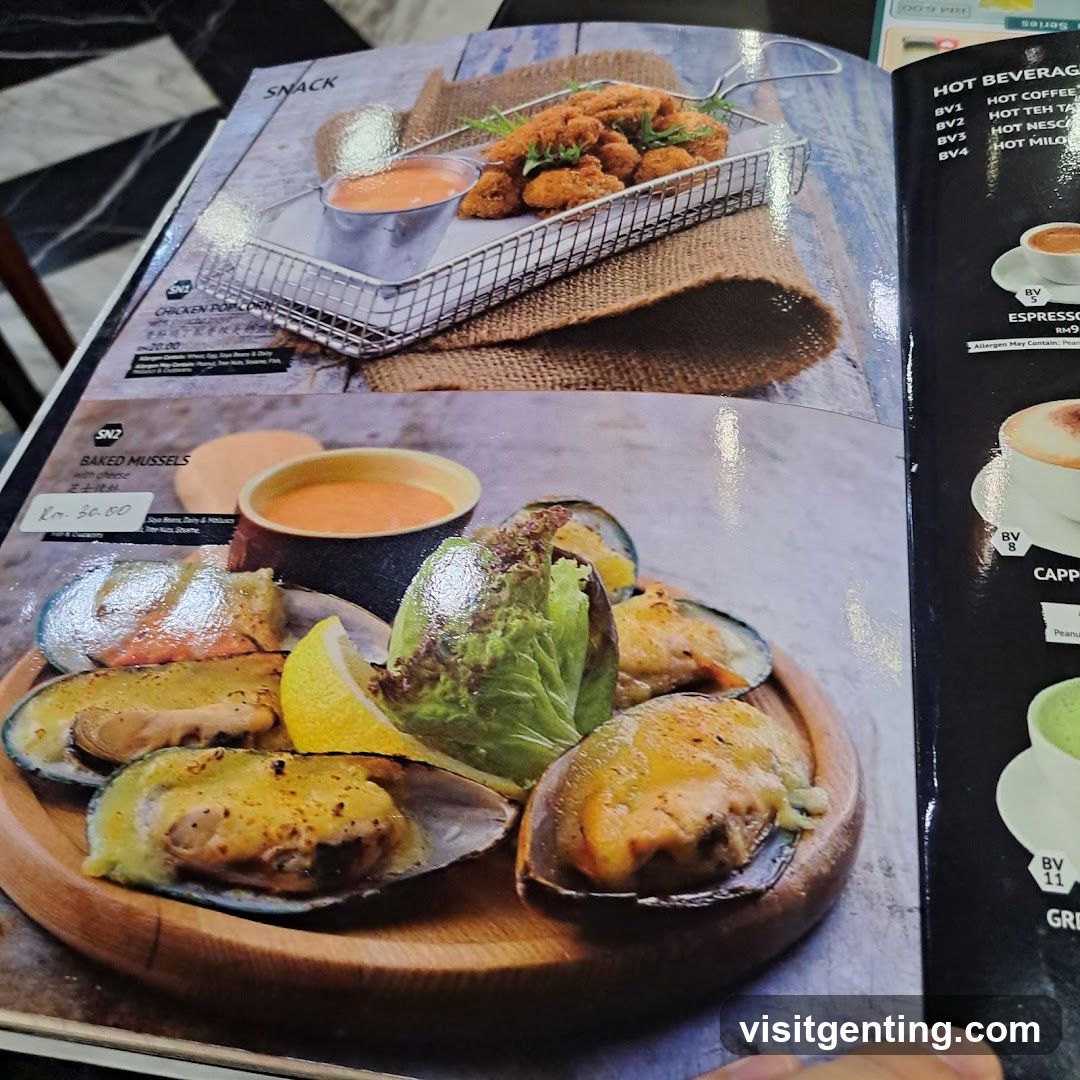 Snack Menu Page