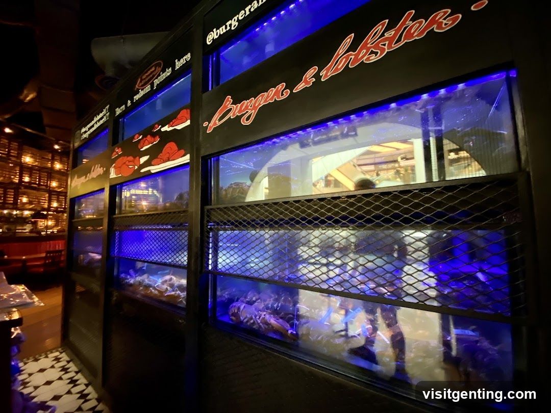 Burger & Lobster Display