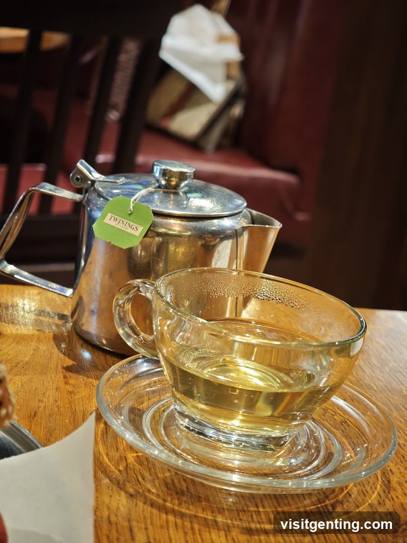 Tea Set on Wooden Table