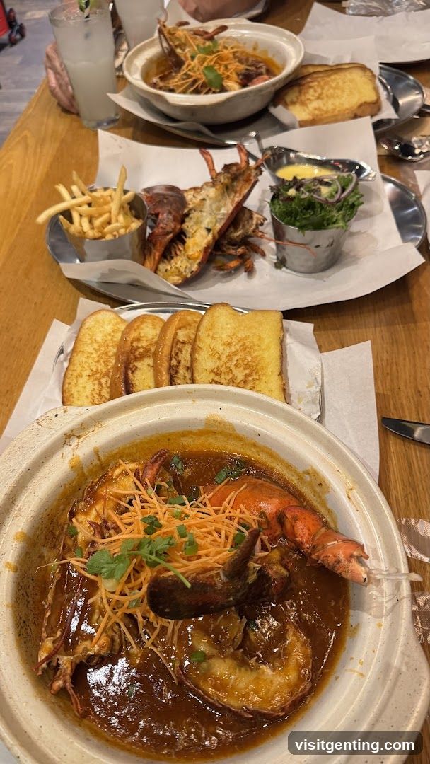 Dining Table with Seafood Dishes