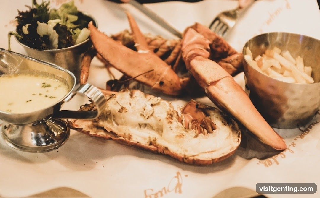 Lobster dish with sides