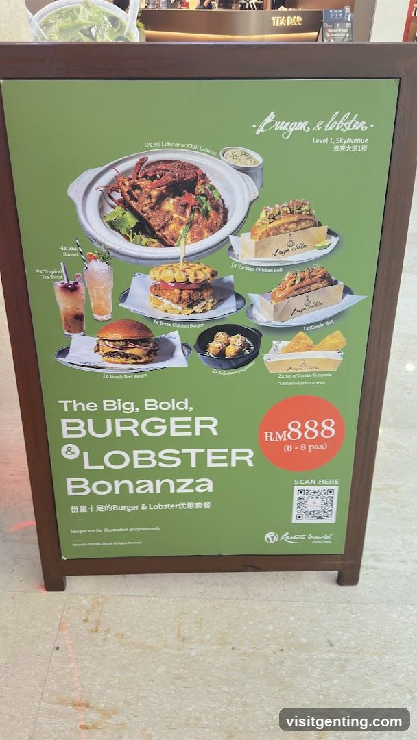 Burger & Lobster Promotion Poster
