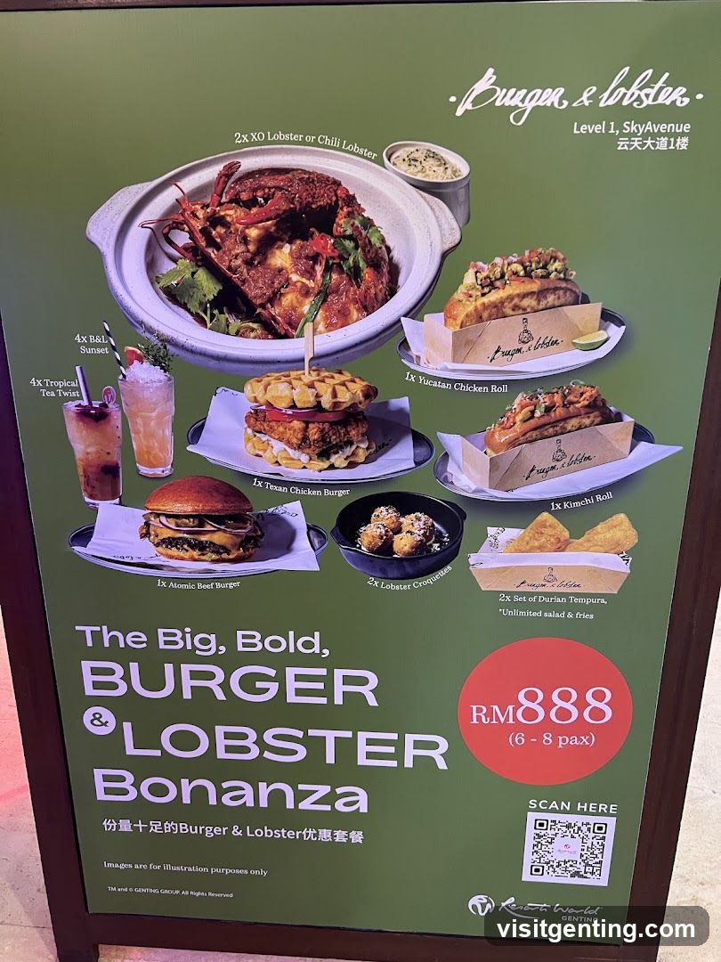 Burger & Lobster Promotion Poster