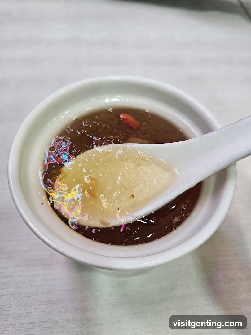 Bowl of soup with spoon