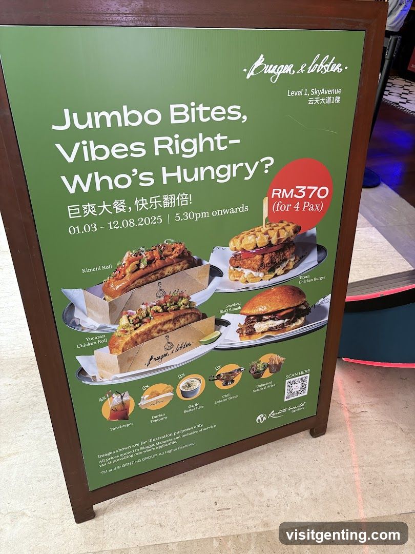 Promotional Signboard at Restaurant