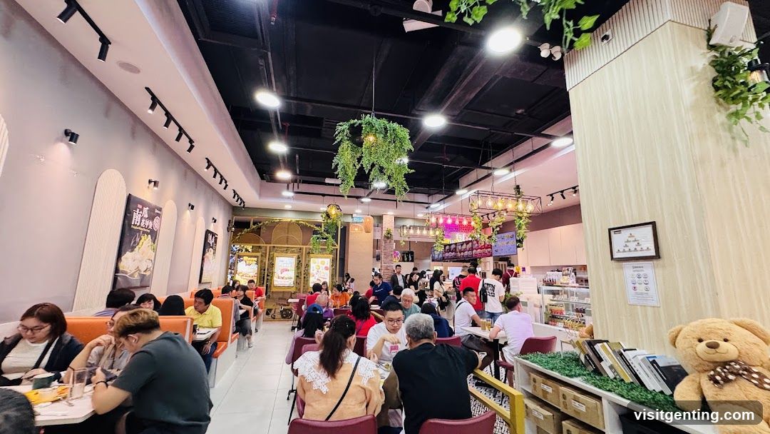 Interior of a busy dining establishment