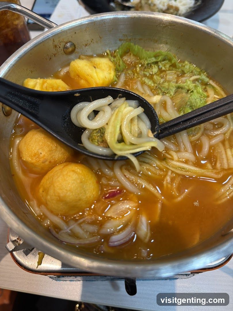 Hot Pot Noodle Dish