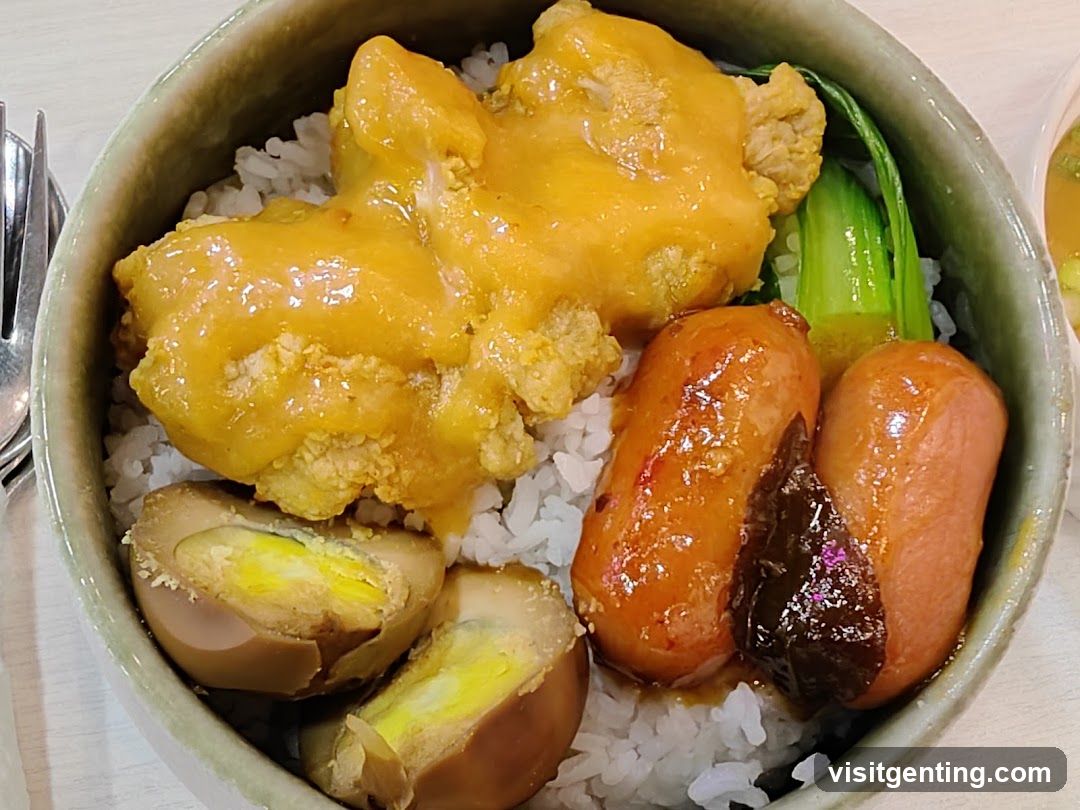 Rice bowl with toppings