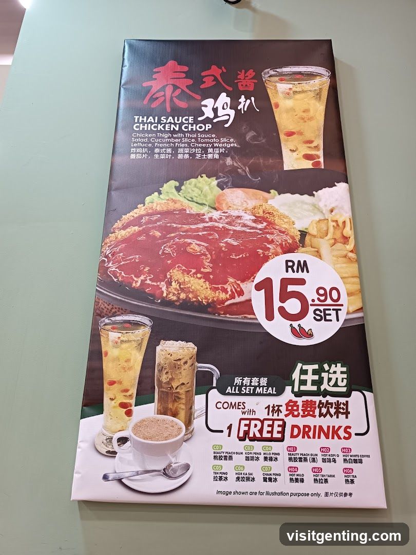 Thai Sauce Chicken Chop Set Advertisement